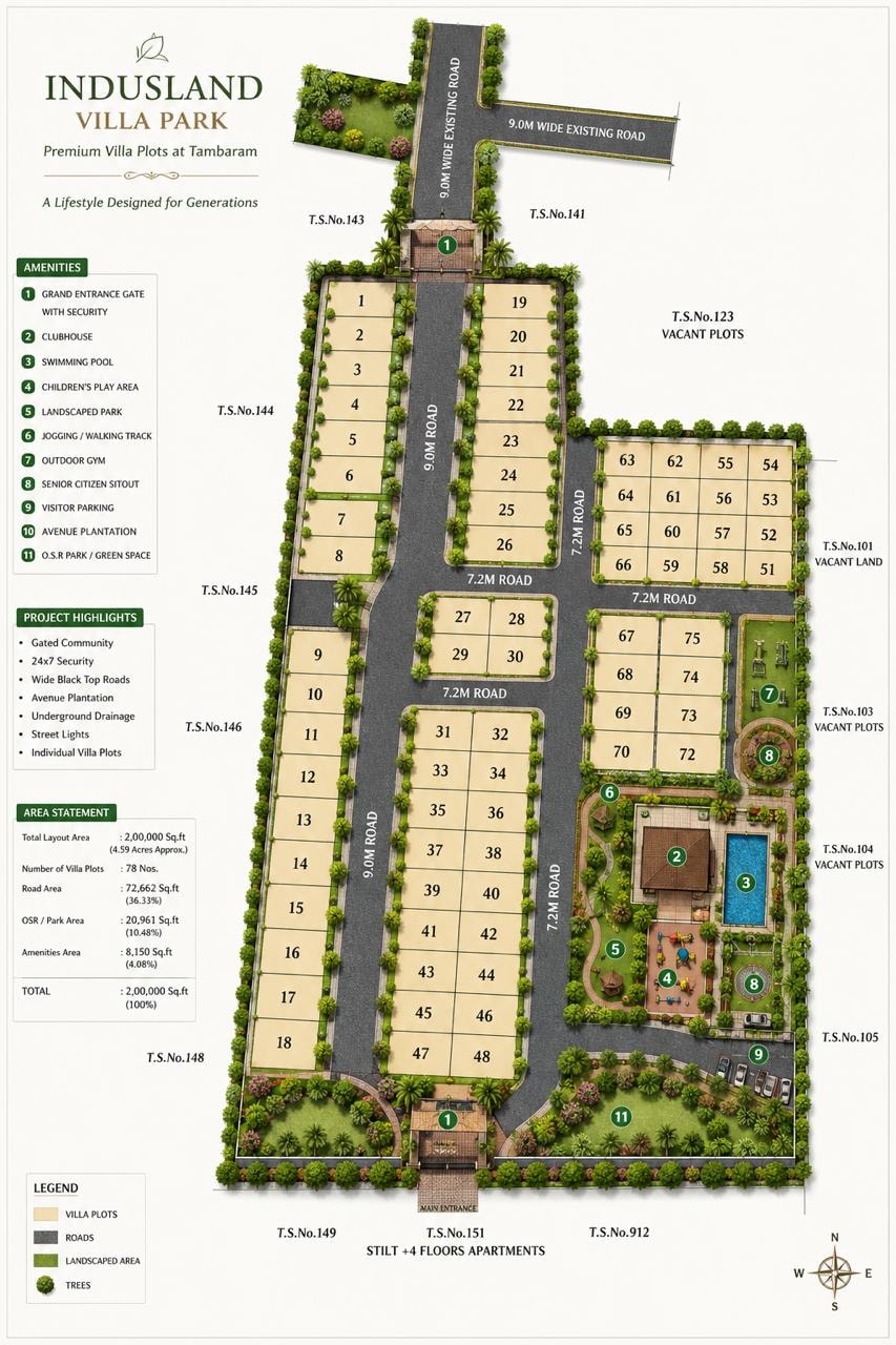 Premium Residential Villa Plots — Tambaram, Chennai