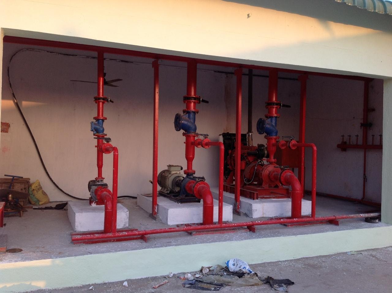 Warehousing facility — fire suppression infrastructure