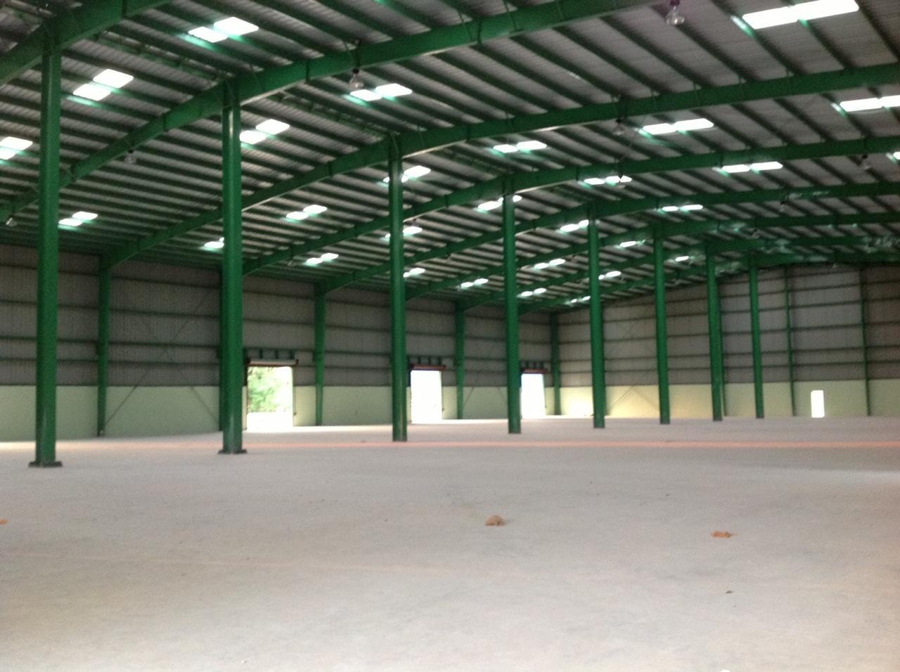 Warehousing facility interior — open floor plan
