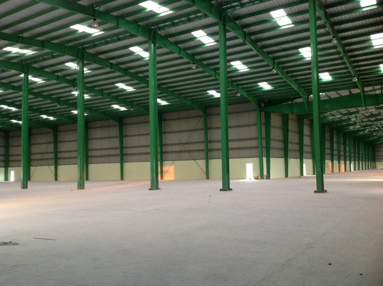 Warehousing facility interior — structural view